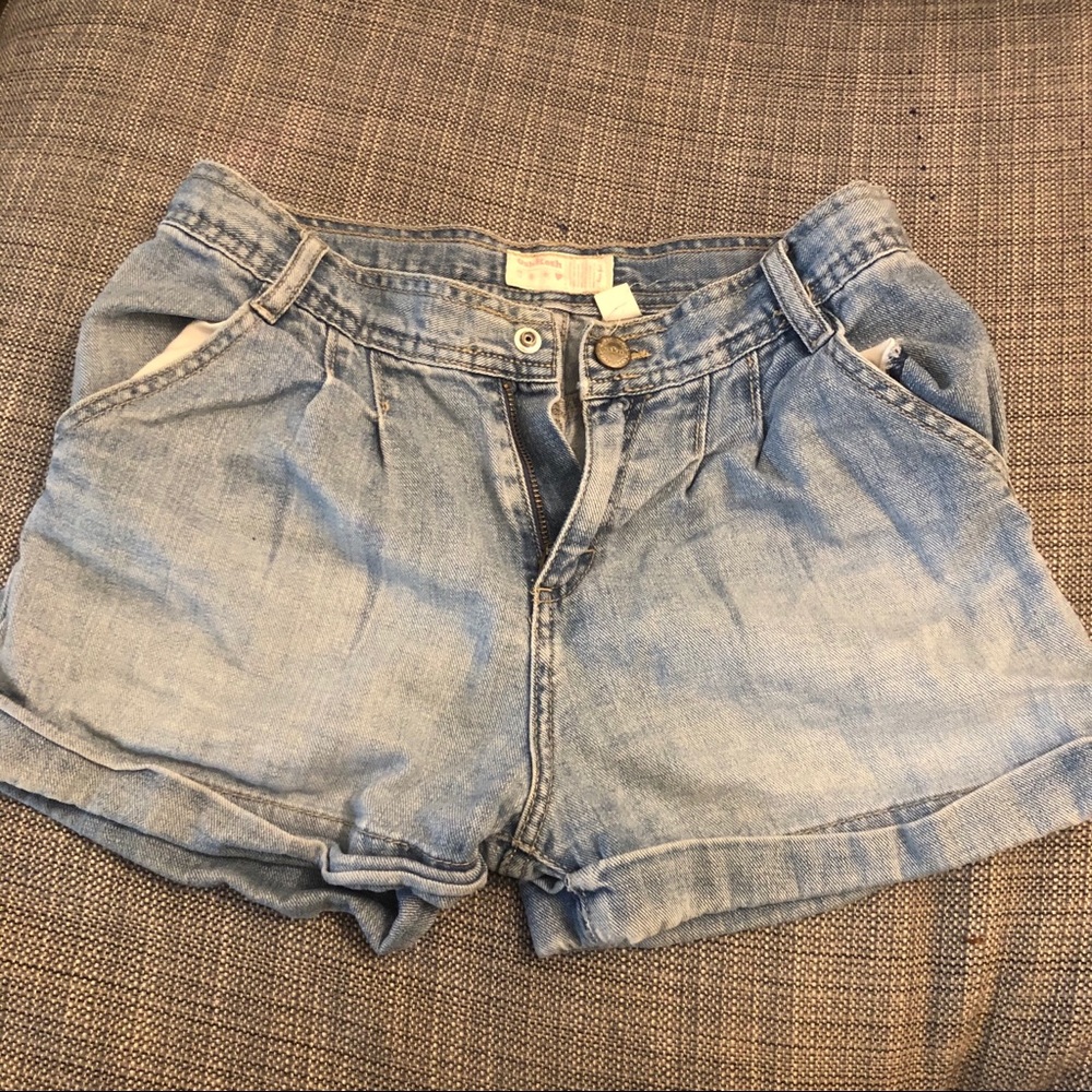 Light Blue High Waisted Shorts